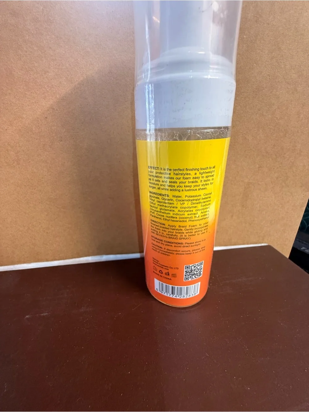 Locks & Braid Foam Control - Yellow/Orange